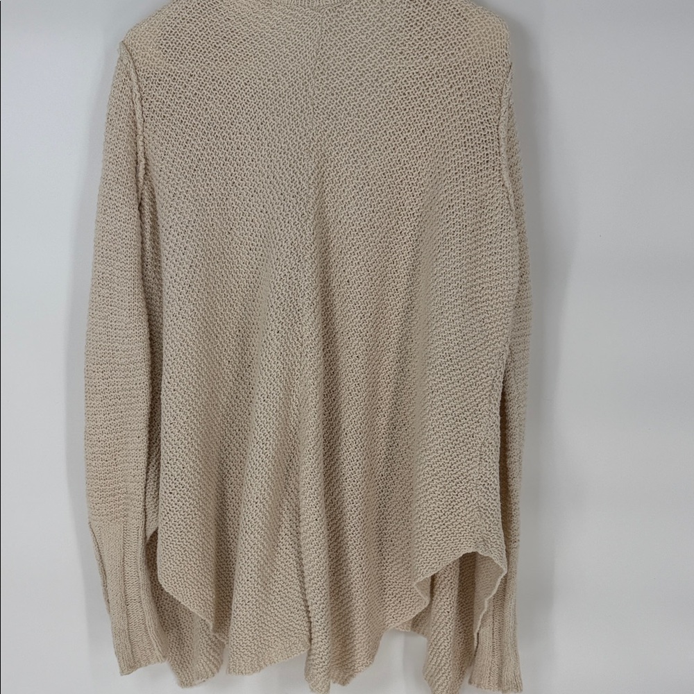 Free People Oversize Asymmetrical Cozy Cream Women's Sweater - Small - Picture 7 of 9